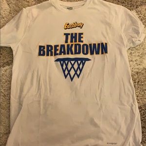 White shirt sleeve cotton t-shirt